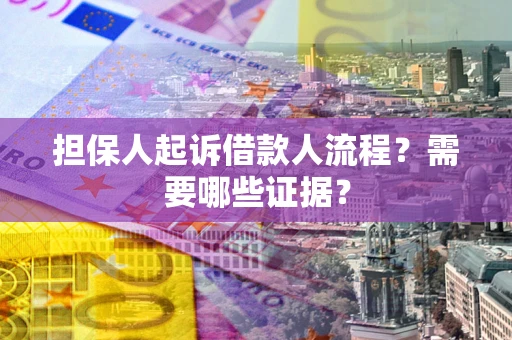 北京担保人起诉借款人流程？需要哪些证据？