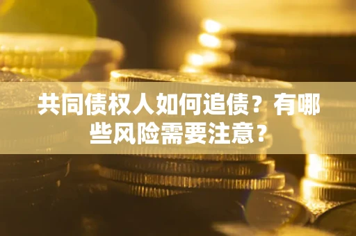 北京共同债权人如何追债？有哪些风险需要注意？